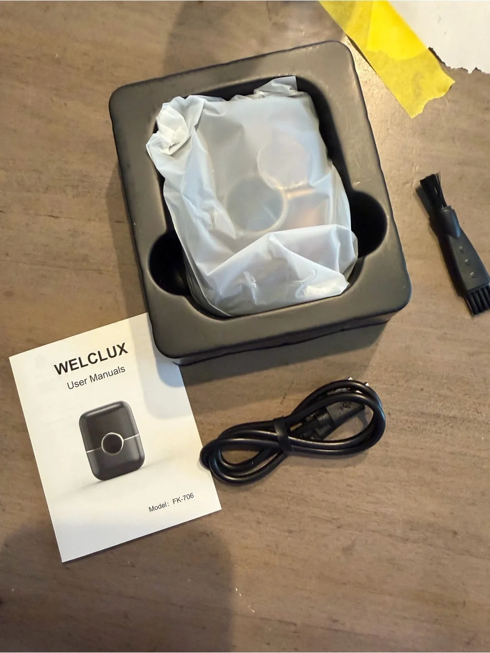 WELCLUX FK-706 Mini Electric Foil Shaver 4 Blade Wet Dry USB-C w/ Box Tested